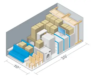 10x20 drive-up storage unit Shelby NC
